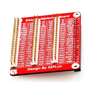 Raspberry Pi 2/3B+/4 GPIO GPIO-Multiplexing Board